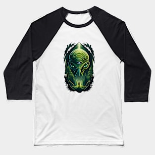 Alien Forest Encounters Baseball T-Shirt